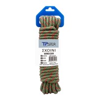 Tpster Σχοινί Διαμέτρου 6mm με Μήκος 1m Πράσινο 34271