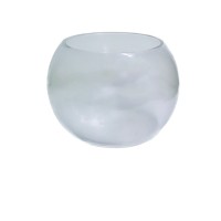 AGC Διακοσμητικό Βάζο Γυάλινο 10705145 15.5x17.5x17.5cm