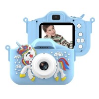 Unicorn Compact Φωτογραφική Μηχανή με Οθόνη 2" Μπλε