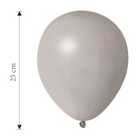 Σετ 50 Μπαλόνια Latex Γκρι 35235