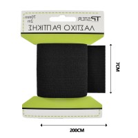 Tpster Λάστιχο Ραπτικής Μαύρο 7x200εκ. 33320