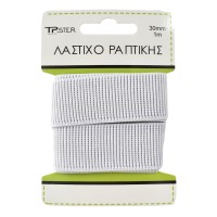Tpster Λάστιχο Ραπτικής Λευκό 100x3εκ. 33310