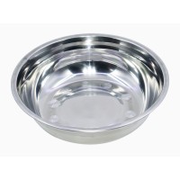 Tpster Μπωλ Σερβιρίσματος Στρογγυλό Inox Ασημί 16521