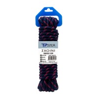 Tpster Σχοινί Διαμέτρου 8mm με Μήκος 10m Μαύρο 34272