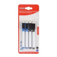 Tpster Μαρκαδόροι Πίνακα 1mm Πολύχρωμα 4τμχ 25853