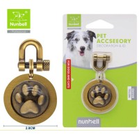 Nunbell Pet Ταυτότητα Σκύλου Χρυσή Μεταλλική 2.8x2.8cm 33694
