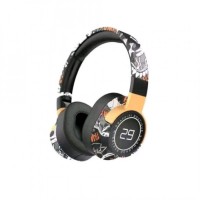 SN-29 Ασύρματα Bluetooth Over Ear Ακουστικά Graffiti Μαύρο