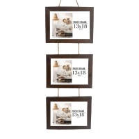 Tpster Κορνίζα Τοίχου Ξύλινη 3 Θέσεων 13x18cm 35572