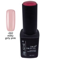 Lilly Nail Art Ημιμόνιμο βερνίκι νυχιών 12ml  Χρώμα Milky girly pink (για γαλλικό)