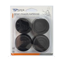 Tpster Τάπες Στρογγυλές με Εξωτερικό Πλαίσιο και Διάμετρο 32mm 4τμχ 17254