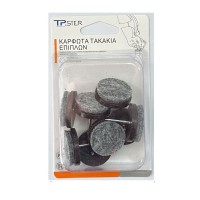 Tpster Τσοχάκια Στρογγυλά με Καρφί και Διάμετρο 28mm 8τμχ 17243