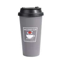 Tpster Κούπα Πλαστική με Καπάκι Γκρι 450ml 36406-1 5828079364060