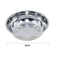 Tpster Μπωλ Σερβιρίσματος Στρογγυλό Inox Ασημί 16524 5828079165247