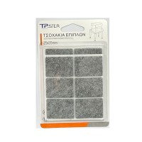 Tpster Τσοχάκια Ορθογώνια με Αυτοκόλλητο 25x35mm 12τμχ 34762