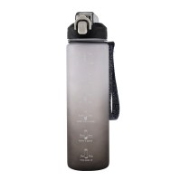 Tpster Παγούρι Πλαστικό 1000ml Μαύρο