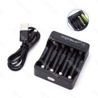 Aigostar USB Φορτιστής 4 Μπαταριών   Μεγέθους AA/AAA  MRE  8433325201524