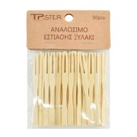 Tpster Ξύλινο Διακοσμητικό 50τμχ 36580