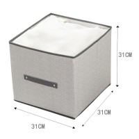 Tpster Υφασμάτινο Κουτί Αποθήκευσης Ρούχων 31x31x31cm 36082