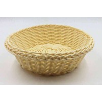 ΚΑΛΑΘΙ ΣΤΡΟΓΓΥΛΟ RATTAN 24cm ΜΠΕΖ 735106