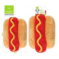 Παιχνίδι Σκύλου Nunbell Λούτρινο Hot Dog 17cm