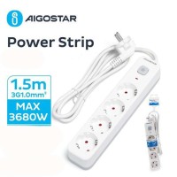 Aigostar Πολύπριζο Ασφαλείας 4 Θέσεων με Διακόπτη και Καλώδιο 1.5m 522747
