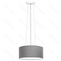Aigostar Μοντέρνο Κρεμαστό Φωτιστικό D 400 120W Με 2 Ντουί E27 Γρι MRE 20105