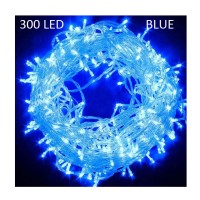300 Λαμπάκια LED Μπλε σε Σειρά με Διαφανές Καλώδιο  MRE 17271-38