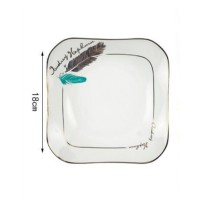 ΚΕΡΑΜΙΚΟ ΠΙΑΤΟ ΛΕΥΚΟ 18cm SDS-22744-TS SZ