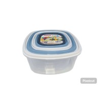 SET OF 5 SQUARE FOOD CONTAINERS URBAN SURTIDO BAG 51 PF-11859AE-TS SZ