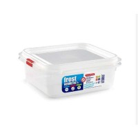 FLAT SQUARE FROST FOOD CONTAINER NO.1 1L TRANSPARENT PF-1188306-TS SZ