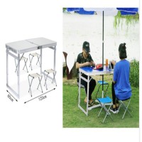ΤΡΑΠΕΖΑ ΚΑΜΠΙΝΓΚ 60*120CM +4 ΚΑΡΕΚΛΑ SDS-21346-TS SZ