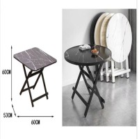 ΠΤΥΣΣΟΜΕΝΟ ΤΡΑΠΕΖΙ 60*60*53CM ΜΑΥΡΟ SDS-27144-TS SZ