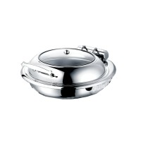 ΜΠΕΝ ΜΑΡΙ 6lt ΣΤΡΟΓΓΥΛΟ SOFT-CLOSE ΜΕ ΓΥΑΛΙΝΟ ΠΑΡΑΘΥΡΟ SILVER 616206018-TS SZ