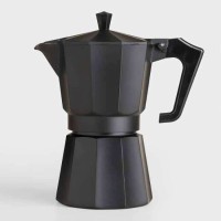 ΜΗΧΑΝΗ ESPRESSO ΜΑΥΡΗ ΑΛΟΥΜΙΝΙΟΥ ΓΙΑ 6 ΦΛΥΤΖΑΝΙA BLACK 7355066-TS SZ