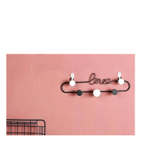 Μεταλλική Κρεμάστρα LOVE 36x27x18cm BLACK 3925 LAL-SZ