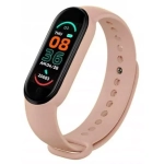 M6 Smart Band με Παλμογράφο Ροζ