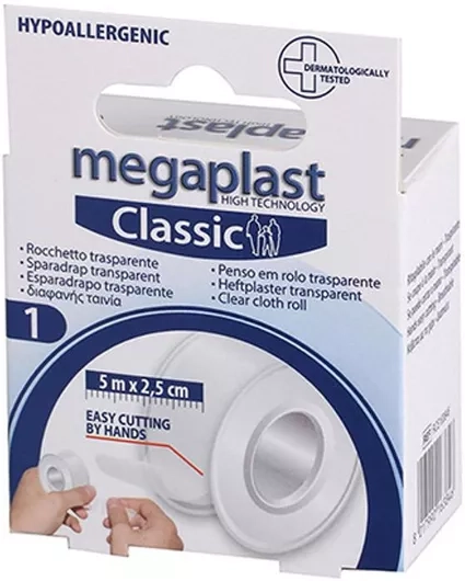 1726124627_8017990163846 MEGAPLAST Classic – Αυτοκόλλητη διαφανής ταινία (5m x 2.5cm) – 63846 - Image 1