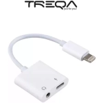 Treqa CA-1062 Μετατροπέας Lightning male σε 3.5mm / Lightning female Λευκό