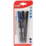Tpster Μαρκαδόροι για CD/DVD 0.4mm Blue (#0000FF) Black (#000000) 3τμχ 25711
