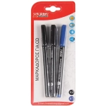 Tpster Μαρκαδόροι για CD/DVD 1mm Blue (#0000FF) Black (#000000) 3τμχ 25714