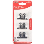 Tpster Κλιπς Μεταλλικά 38mm Ασημί 6τμχ 25937