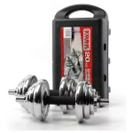 York Fitness 01618 Αλτήρες Σετ 2x 10kg σε Βαλιτσάκι