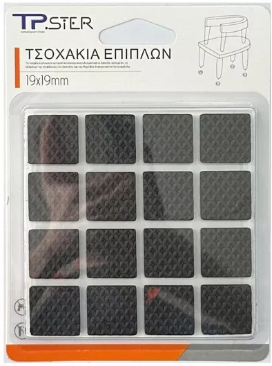 1731598128_5828079347339 Tpster Τσοχάκια Τετράγωνα με Αυτοκόλλητο 19x19mm 32τμχ 34733 - Image 1