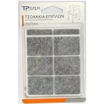 Tpster Τσοχάκια Ορθογώνια με Αυτοκόλλητο 25x35mm 12τμχ 34762
