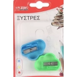 Tpster D10017 Πλαστική Ξύστρα Μπλε Σετ 12961