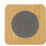 Tpster Στρογγυλό Σουβέρ Ξύλινο Γκρι 15cm 31526