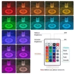 Aigostar Διακοσμητικó φωτιστικό LED Φορητό Mood 1W RGB Σχήμα τριαντάφυλλου με τηλεχειριστήριο MRE 306854 - Image 3