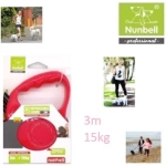 Nunbell Pet Πτυσσόμενο Λουρί/Οδηγός Σκύλου Ιμάντας σε Ροζ Χρώμα 3m έως 15kg 83001PRL78PK