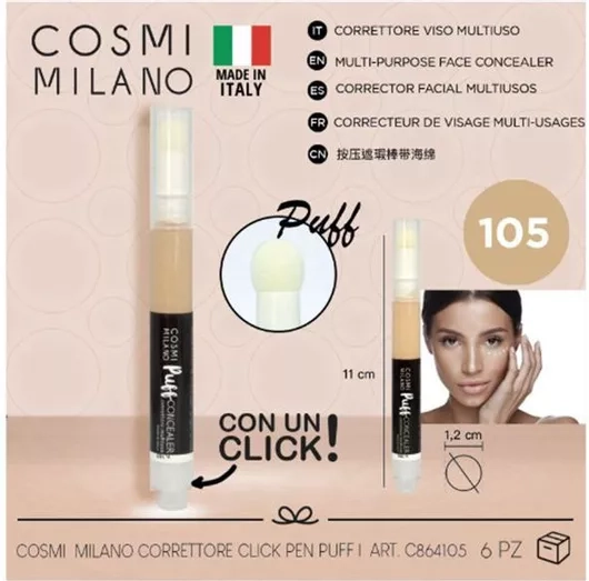 1744382103_mrelephant_58828004 COSMI MILANO CORRETTORE CLICK PEN PUFF N.103 1004176-TS SZ - Image 1