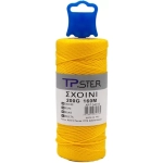 Tpster Σχοινί Διαμέτρου 2mm με Μήκος 160m Κίτρινο 34316